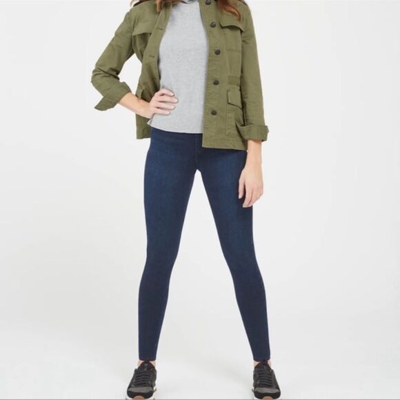 Spanx Jean-ish Ankle Leggings Size Small Petite SP20018R - Picture 2 of 8